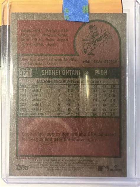 Shohei Ohtani Topps Heritage Refractor Dodgers Scheda Sp