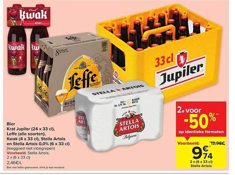 Bier Krat Jupiler Leffe Kwak Stella Artois En Stella Artois