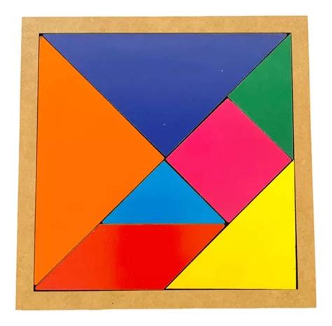 Brinquedo Educativo Em Madeira Jogo Tangram Mdf Cm Mercadolivre