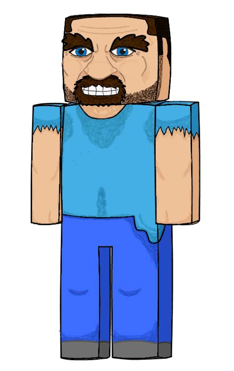 Minecraft Steve By Monochromaticjelly On Deviantart