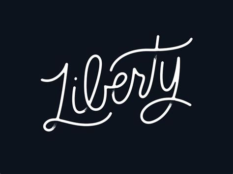 Liberty Lettering Design Typography Lettering