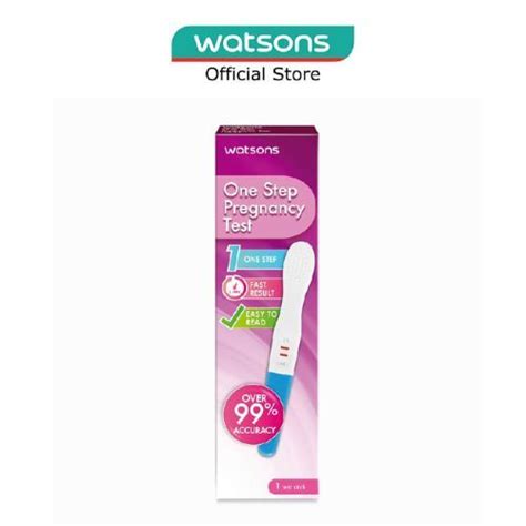 WATSONS One Step Pregnancy Test Fast Results Easy To Read Over 99