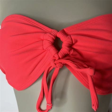 California Waves Bandeau Style Bikini SIZE LARGE Gem