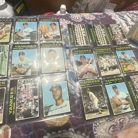 Topps Yankees Card Lot Team Cards Murcer Xroy White