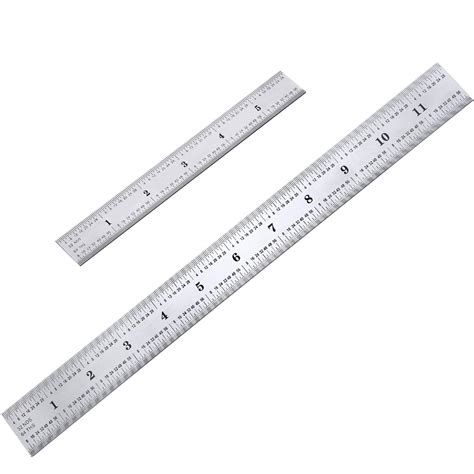 Buy 2 Pack Stainless Steel Ruler Machinist Engineer Ruler Metric Ruler