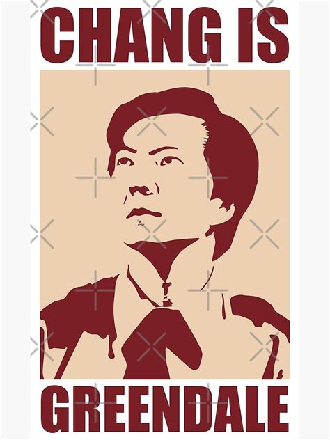 "Chang is Greendale" Poster for Sale by Retro-Freak | Redbubble