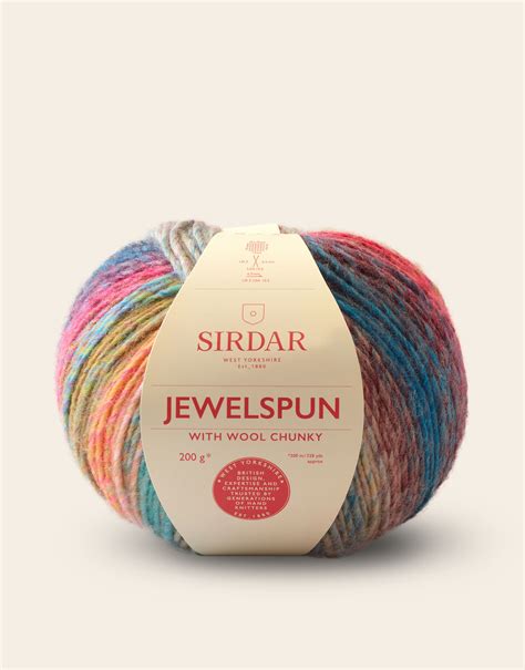 Sirdar Jewelspun With Wool Chunky Self Striping Blended Yarn Sirdar