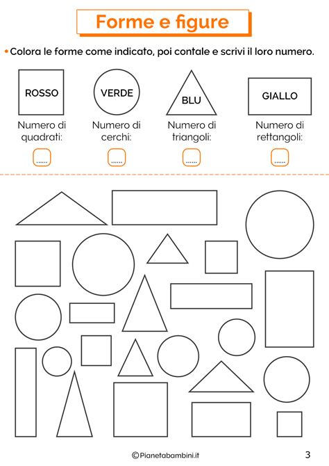 Schede Didattiche Figure Geometriche Per Bambini Di 4 5 FA1