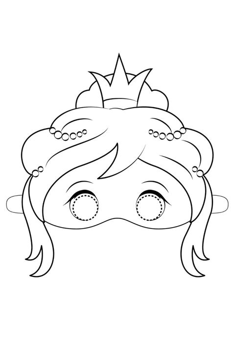 Coloriage Princesse Princesse Parfaite Coloriage Princesse Masque