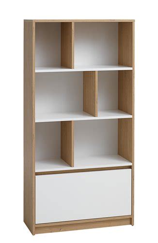 Bookcase BILLUND White Oak JYSK