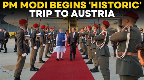 PM Modi In Austria LIVE PM Modi Receives Heart Warming Welcome In