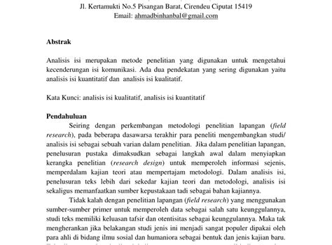 Contoh Isi Kandungan Thesis Cara Mudah Dan Cepat Buat Isi Kandungan