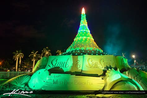 Christmas Tree Made from Sand West Palm Beach | HDR Photography by ...