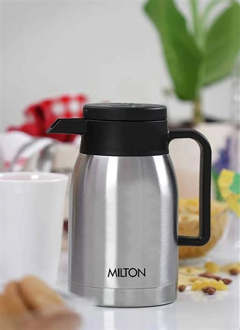 Milton Omega Thermosteel Vacuum Insulated Hours Hot Or Cold Carafe Ml Silver At Rs