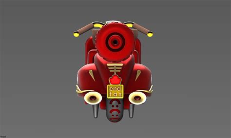 Vespa Classic 3d Model By Hobbyman