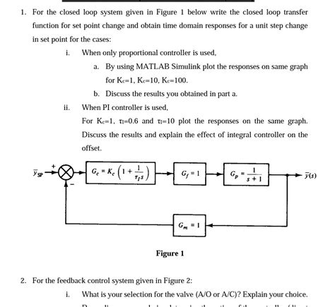 Open Loop Transfer Function Vs Closed Loop