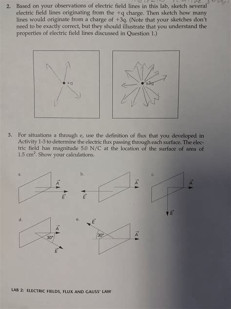 Electric Field Worksheet