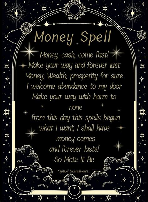 Money Spell Spell Book Money Spells That Work Money Spells