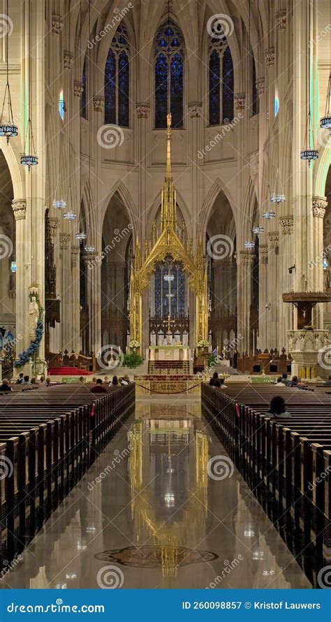 Interior of Saint Patrick Cathedral, New York Editorial Photography ...