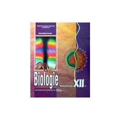 Biologie Manual Pentru Clasa A Xii A Elena Hutanu Crocnan Librariatei Ro