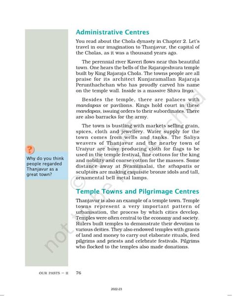 Ncert Book For Class 7 Social Science History Chapter 6 Towns Traders And Craft Persons