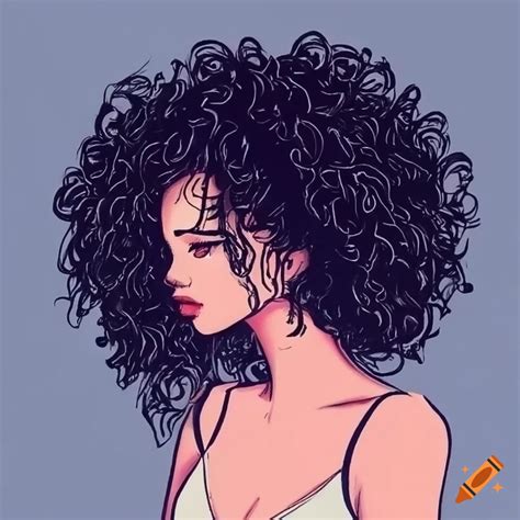 How To Draw A Girl With Curly Hair