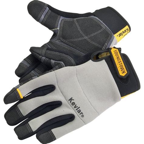 Youngstown Mens Kevlar Lined Work Gloves Cut Resistant Large