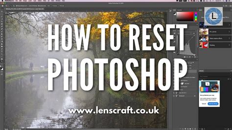 How To Reset Photoshop And Create A New Workspace Youtube