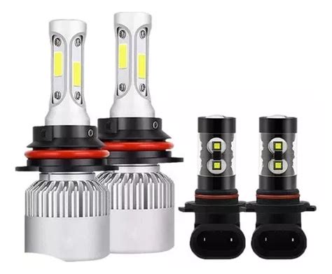 Kit De Faros Led De Lm De Haz Alto Y Bajo Niebla Para F Meses