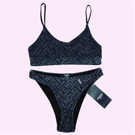 Designer Sport Bikini In Black Fendi Bikini