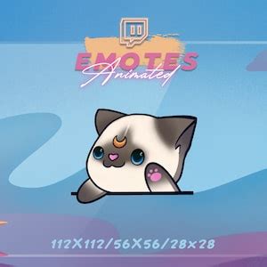 Twitch Chibi Emote Animated Sailor Moon Cat Siamese Bongo Emotes Chibi