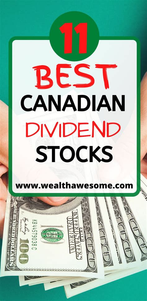 Someone Holding Money With The Words Best Canadian Dividend Stocks