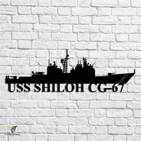 Uss Shiloh Cg 67 Navy Ship Metal Art Navy Ships Silhouette Metal T For Navy Veteran Custom