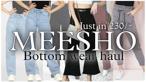 Meesho Bottom Wear Haul Part Starting Meesho High Waisted