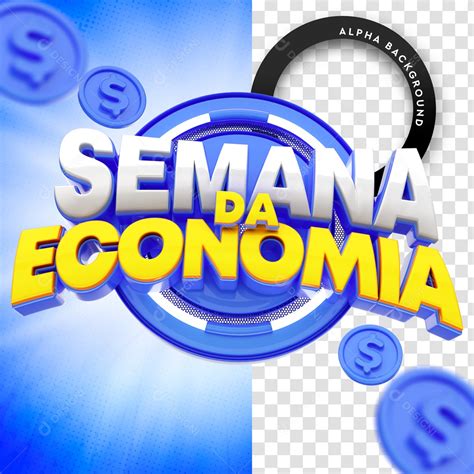 Selo 3d Para Composição Semana Da Economia Psd [download] Designi