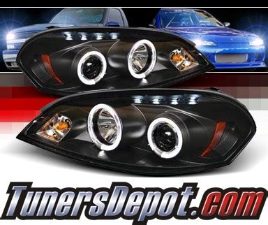 Sonar LED Halo Projector Headlights Black 06 13 Chevy Impala PRO YD