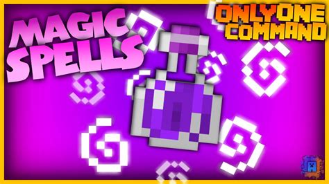 Minecraft Spells Only One Command No Mods Vanilla YouTube