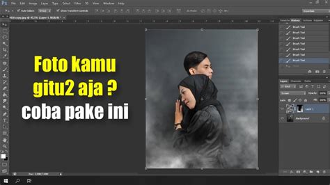 Cara Membuat Efek Asap Di Photoshop Youtube