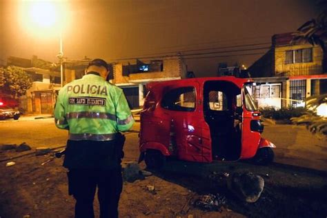 San Juan De Lurigancho Sicarios Matan A Dos Serenos En Mototaxi Sjl