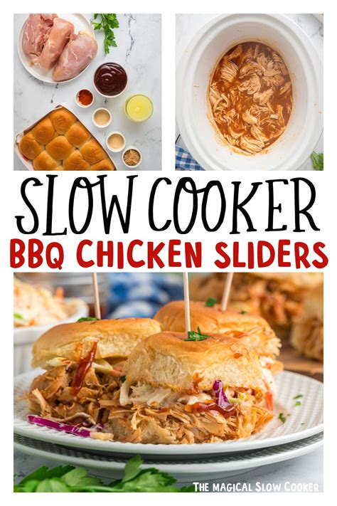 Slow Cooker BBQ Chicken Sliders The Magical Slow Cooker