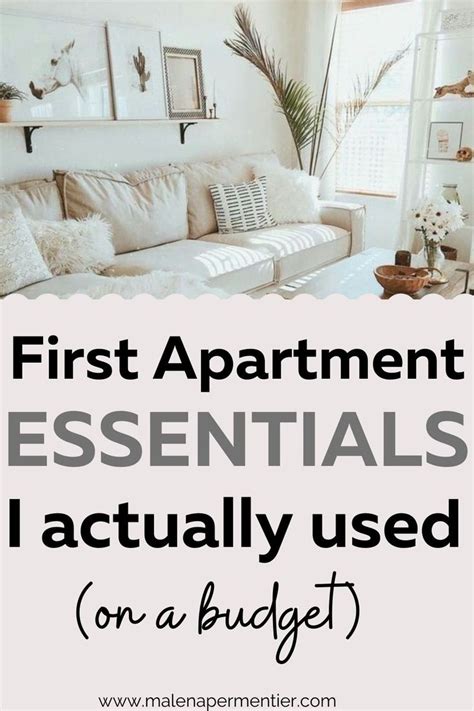 First Apartment Essentials I actually Used | Apartment essentials ...