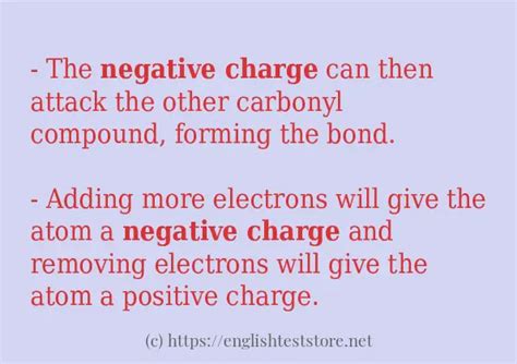 sentences  negative charge englishteststore blog