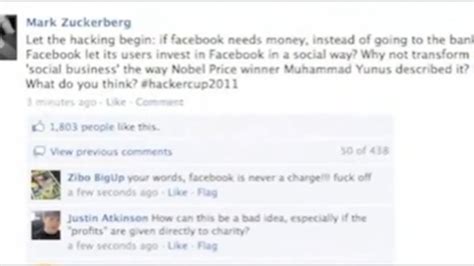 Mark Zuckerbergs Facebook Seite Gehackt