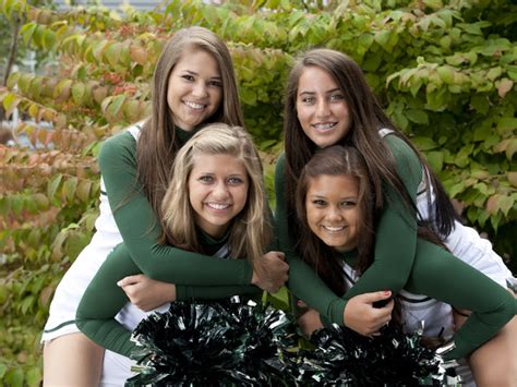Hot Cheergirls Fab Foursome