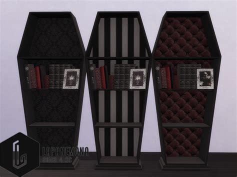 The Sims Resource Coffin Shelf Very Goth Set