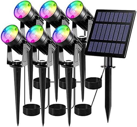 T SUN RGB Solarlampen für Außen Garten 5 Stück LED Solar