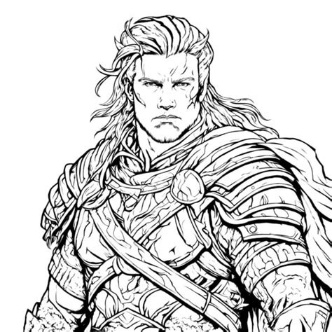 Télécharger Page de coloriage d un homme armé Coloring pages En Ligne