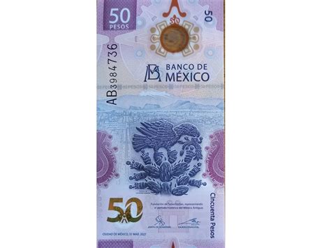 Nuevo Billete 50 Pesos Características Diseño Seguridad