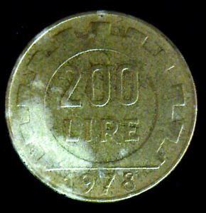 1978 Italiana 200 Lire Coin EBay