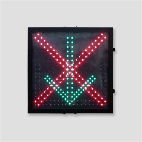 Highway 600mm Red Cross Green Arrow Led Traffic Signal Light Sunburst Traffic